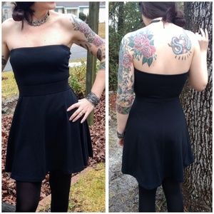 Express Strapless A-Line Dress